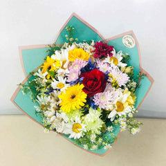 Rainbow Garden Bouquet - Cheerful Flower Delivery Sri Lanka