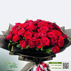 Stunning Grand Premium 75 Red Rose Bouquet