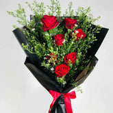 Classic Red Rose Bouquet - Premium Long Stem Red Roses