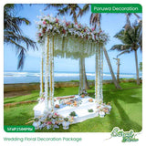White Pink Gold Wedding Decoration Package - Romantic Elegance Design