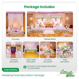 Luxury White Flowers Wedding Decoration Package - Premium Celebration Design
