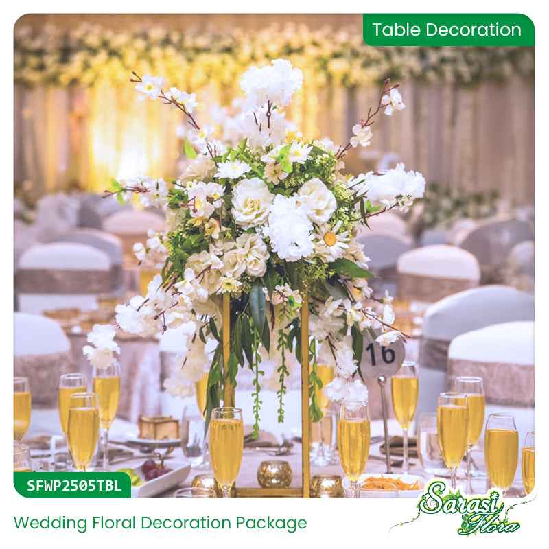 Luxury White Flowers Wedding Decoration Package - Premium Celebration Design