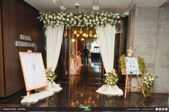 White Flowers Outdoor Wedding Decoration Package - Garden Celebration Specialist