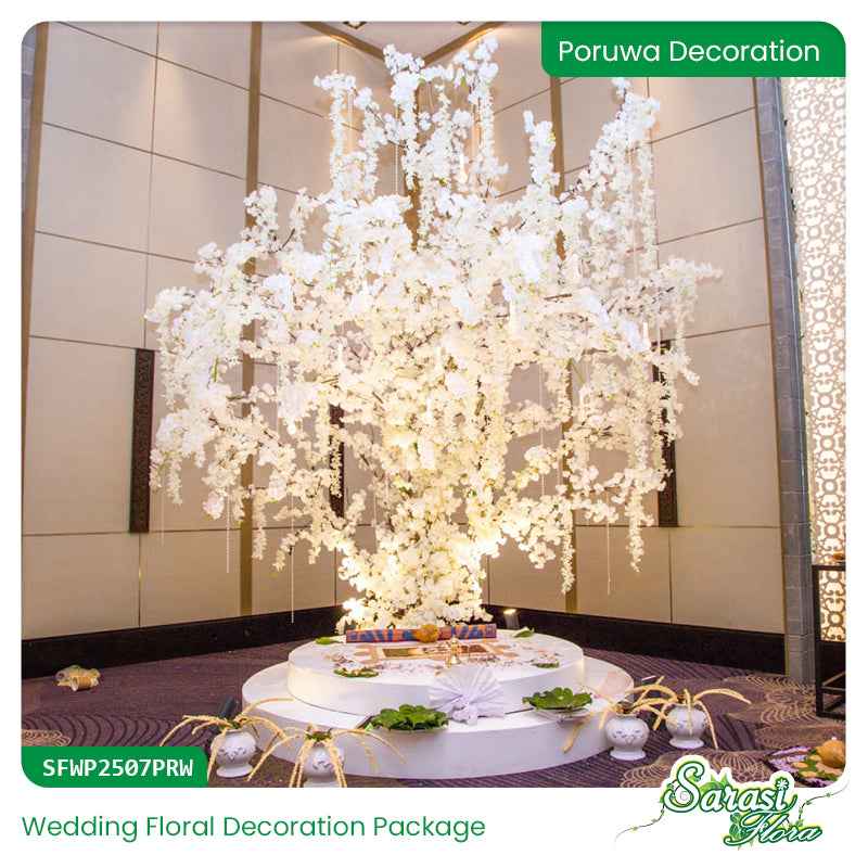 Sakura White Wedding Decoration Package - Japanese Garden Theme
