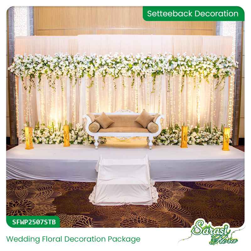 Sakura White Wedding Decoration Package - Japanese Garden Theme