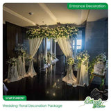 White Flowers Wedding Decoration Complete Package - Classic Elegance Design