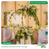 White Flowers Wedding Decoration Complete Package - Classic Elegance Design