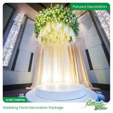 White Flowers Wedding Decoration Complete Package - Classic Elegance Design
