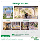 Azure Dreams Wedding Decoration Package - Luxury Beach Wedding Decor Sri Lanka