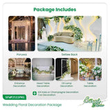 Golden Waves Elegance Wedding Decoration Package - Contemporary Wedding Stage Decor Sri Lanka