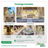 Heavenly White Opulence Wedding Decoration Package - Church & Beach Wedding Decor Sri Lanka