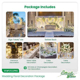 Heavenly White Opulence Wedding Decoration Package - Church & Beach Wedding Decor Sri Lanka