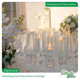Heavenly White Opulence Wedding Decoration Package - Church & Beach Wedding Decor Sri Lanka