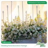Heavenly White Opulence Wedding Decoration Package - Church & Beach Wedding Decor Sri Lanka