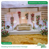 Crimson Romance Majesty Wedding Decoration Package - Red Theme Reception & Homecoming Decor Sri Lanka