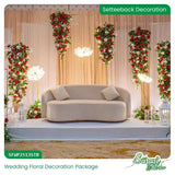 Crimson Romance Majesty Wedding Decoration Package - Red Theme Reception & Homecoming Decor Sri Lanka