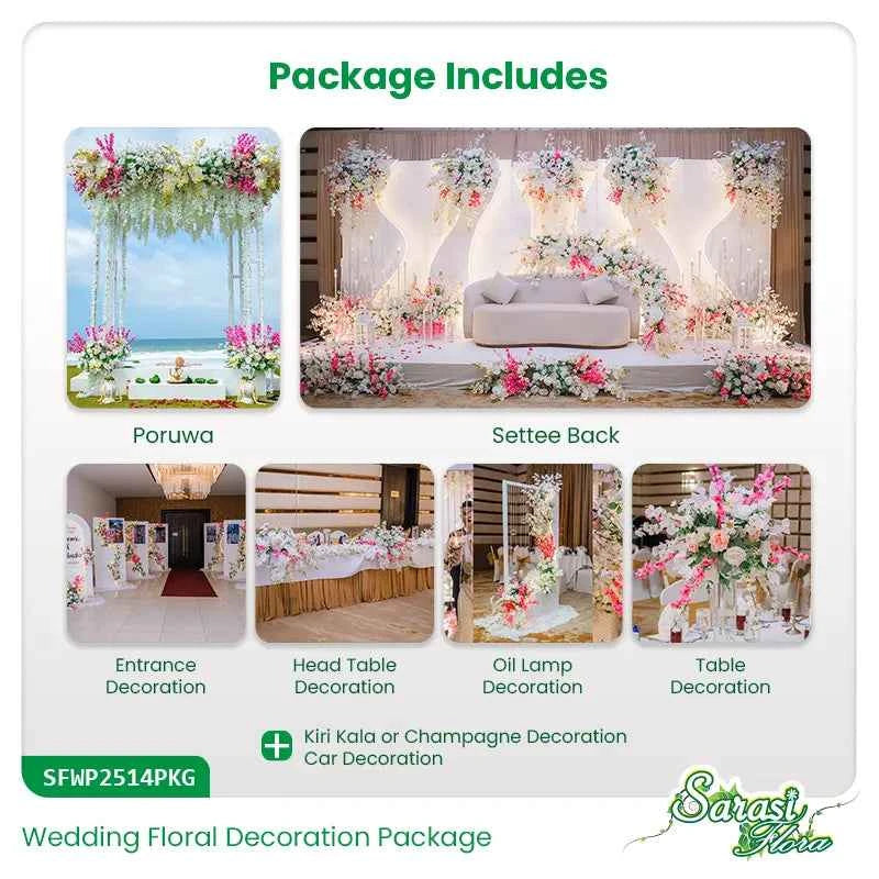 Vibrant Tropicana Bloom Wedding Decoration Package - Colorful Outdoor Wedding Decor Sri Lanka
