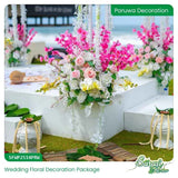 Vibrant Tropicana Bloom Wedding Decoration Package - Colorful Outdoor Wedding Decor Sri Lanka