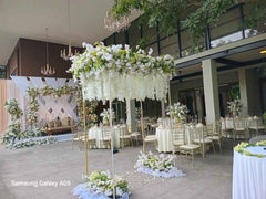 Complete White Flowers Wedding Decoration Package - Traditional Sri Lankan Design