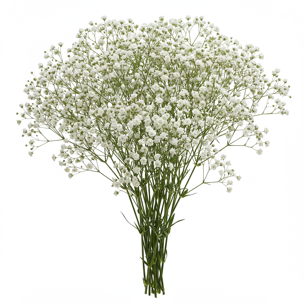 Fresh Baby's Breath Cut Flowers - Premium White Filler Blooms for Arrangements - Sarasi Flora