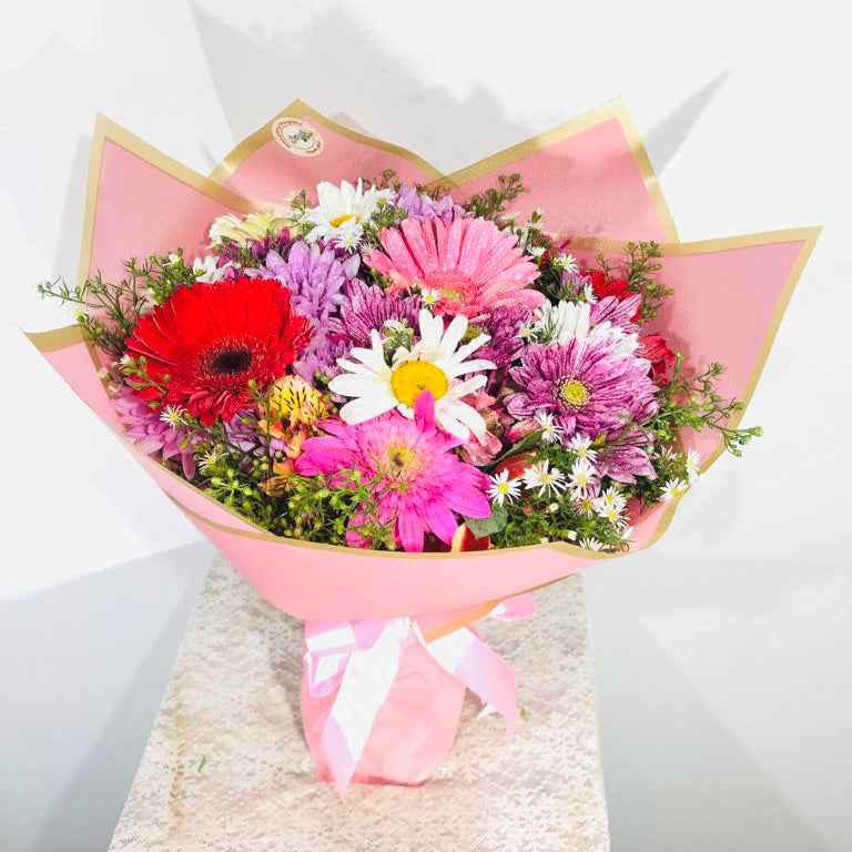 Cotton Candy Pink Bouquet - Sweet Flower Delivery Sri Lanka