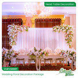 White Pink Gold Wedding Decoration Package - Romantic Elegance Design