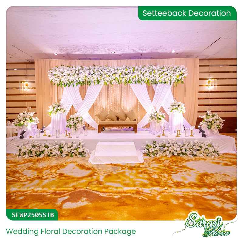 Luxury White Flowers Wedding Decoration Package - Premium Celebration Design