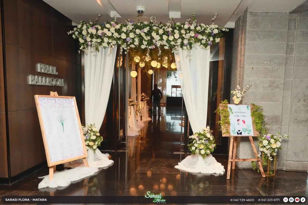 White Flowers Outdoor Wedding Decoration Package - Garden Celebration Specialist