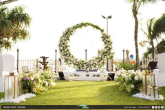 White Flowers Outdoor Wedding Decoration Package - Garden Celebration Specialist