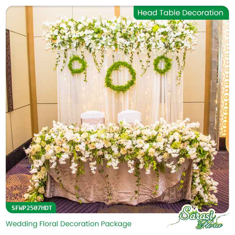 Sakura White Wedding Decoration Package - Japanese Garden Theme
