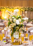 White Flowers & Green Foliage Table Decorations - Elegant Wedding Centerpieces Sri Lanka