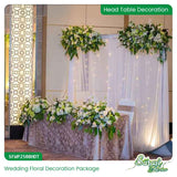 White Flowers Wedding Decoration Complete Package - Classic Elegance Design