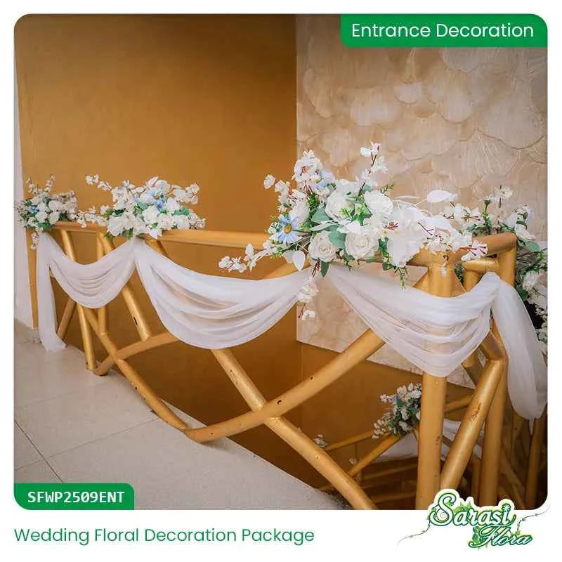 Blush Crystal Cascade Wedding Decoration Package - Complete Wedding Stage & Reception Decor Sri Lanka