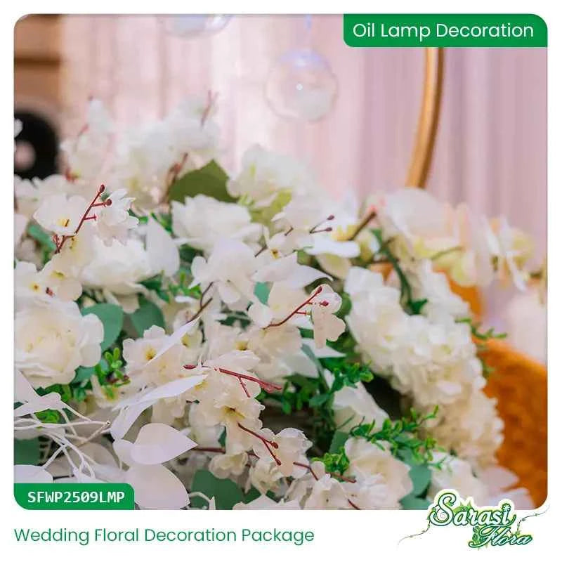 Blush Crystal Cascade Wedding Decoration Package - Complete Wedding Stage & Reception Decor Sri Lanka