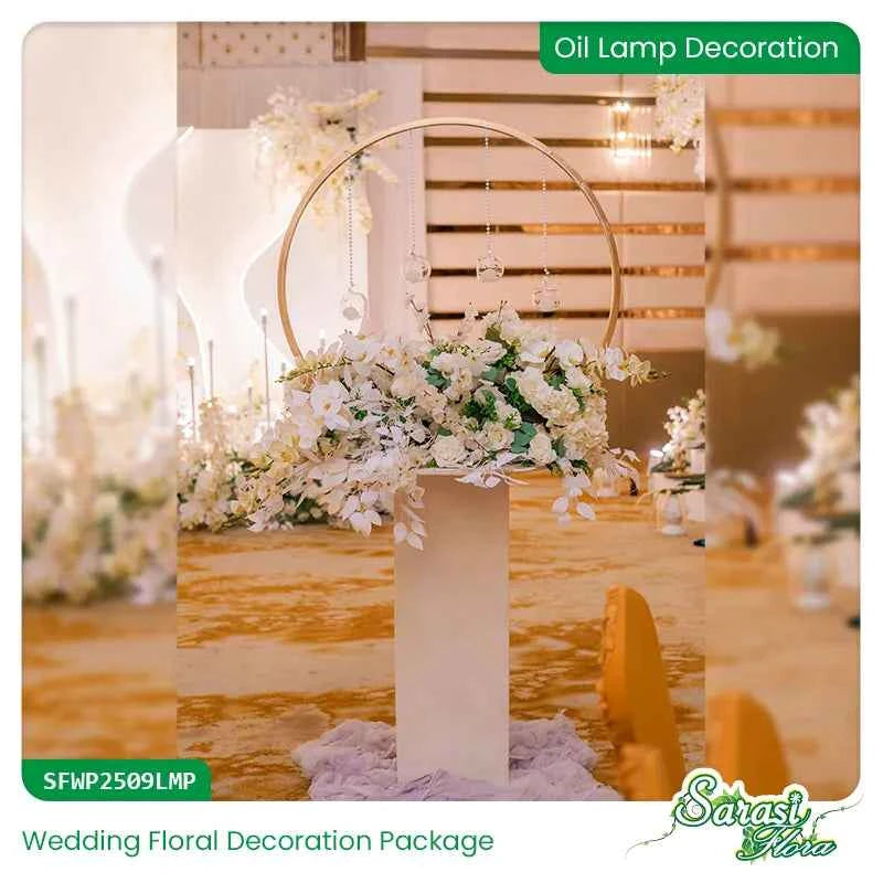 Blush Crystal Cascade Wedding Decoration Package - Complete Wedding Stage & Reception Decor Sri Lanka