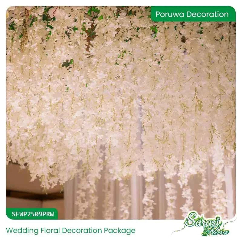 Blush Crystal Cascade Wedding Decoration Package - Complete Wedding Stage & Reception Decor Sri Lanka