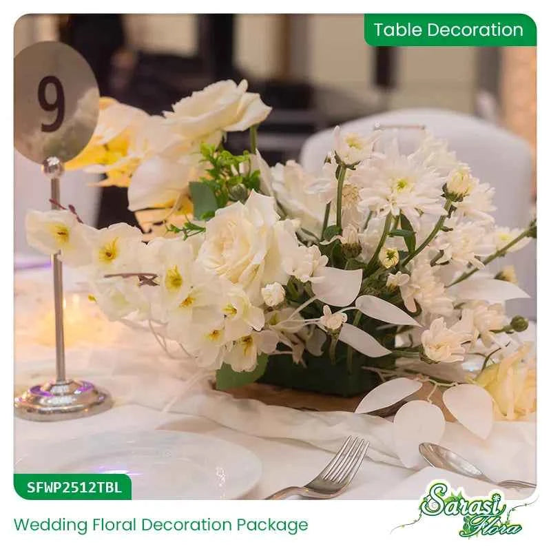 Heavenly White Opulence Wedding Decoration Package - Church & Beach Wedding Decor Sri Lanka