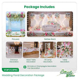 Vibrant Tropicana Bloom Wedding Decoration Package - Colorful Outdoor Wedding Decor Sri Lanka